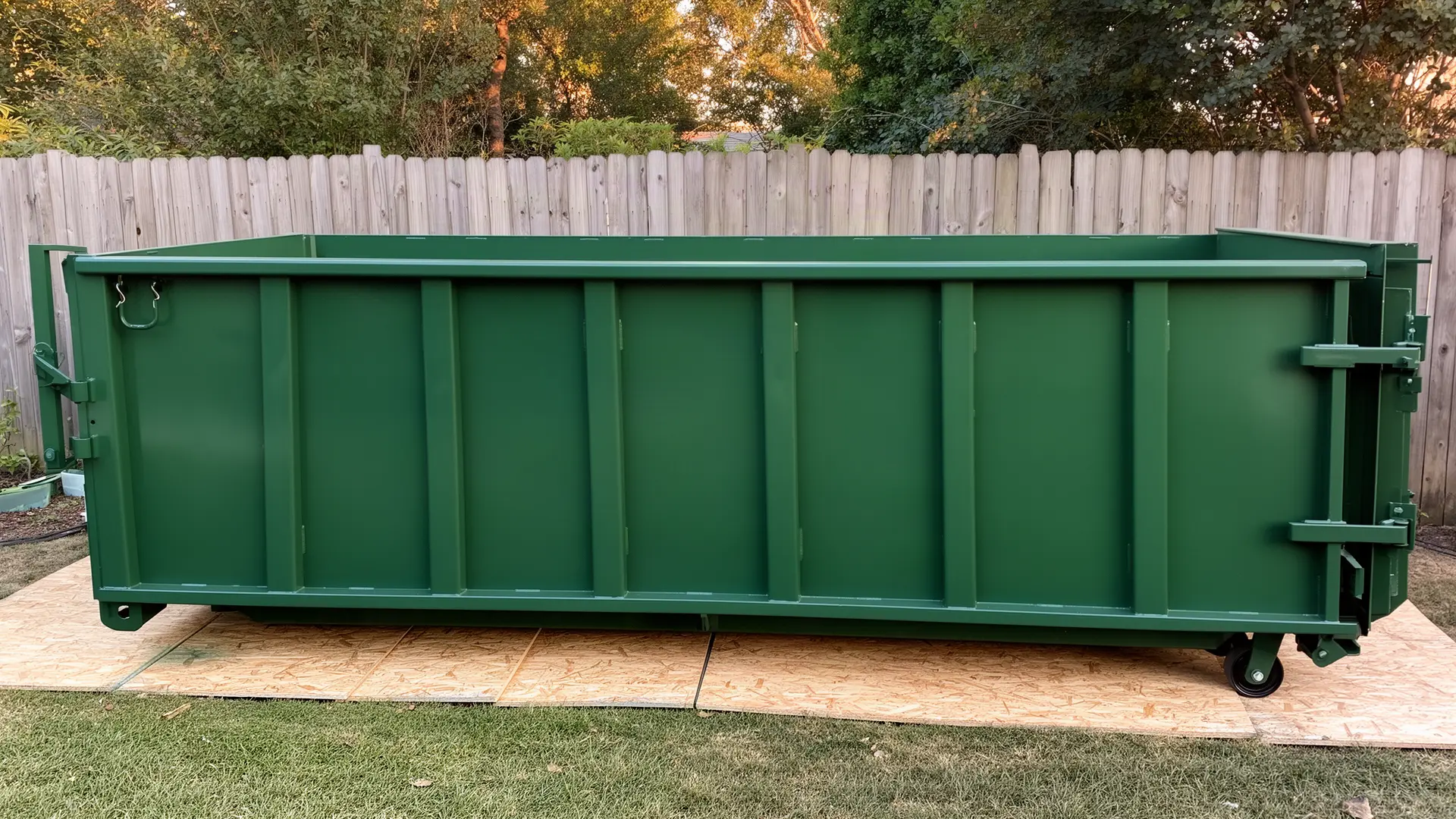 Roll-off dumpster from Sharp's Cedar Park Dumpsters in Cedar Park, TX